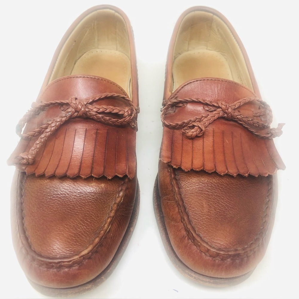 Men's Allan Edmonds Nottingham Brown Leather Loafers